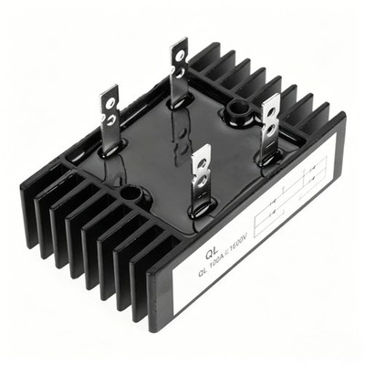 1pc QL100A 1600V 1 Phase Bridge Rectifier, 4Pin High Power AC to DC Diode Module