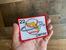 Baseball Umpire 22 Patch Jacket Coat Hat Cap Florida Plane Around The World