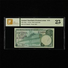 1970 Scotland Royal Bank of Scotland Limited 1 Pound Pick#334a