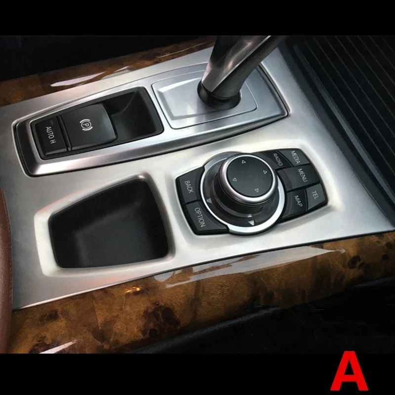 Car Gear Shift Panel Cover Trim Storage Box Frame For BMW X5 E70 X6 E71 2009-14 - Image 3 of 4