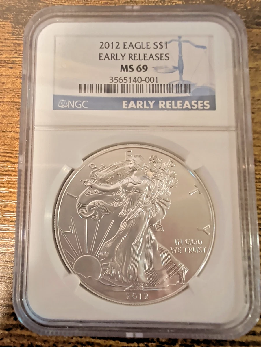 American Eagle MS 69 Graded 2012 Silver Bullion Coins for sale | eBay