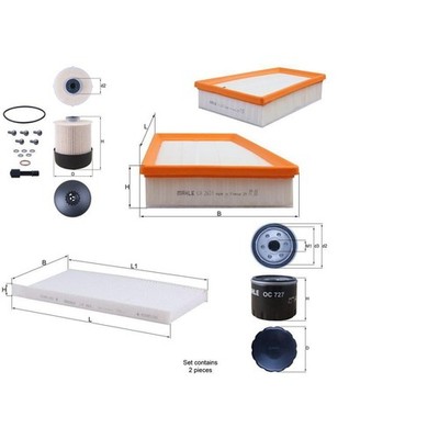 KNECHT FILTER-PAKET SET passend für RENAULT KANGOO 1.5 dci 75-110 PS