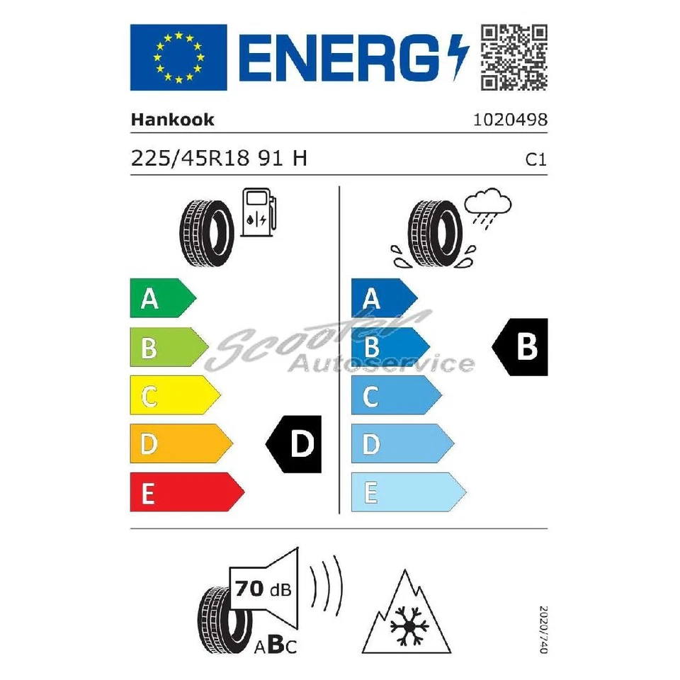 Winterreifen Hankook 225/45R18 91H Winter i*cept evo2 W-320 3PMSF MO | 83413 - Bild 2 von 3