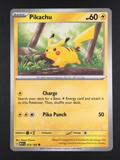 Pokemon TCG Pikachu 025/165 151 regolare comune quasi nuovo/m