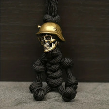Skull Keyring Embroidered Rope Soldier Skeleton
