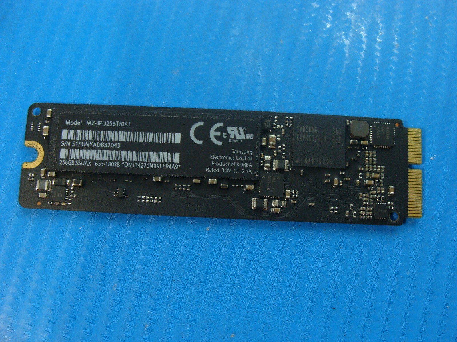 MacBook Pro A1502 Samsung 256GB SSD Solid State Drive 655-1803B MZ-JPU256T/0A1-image