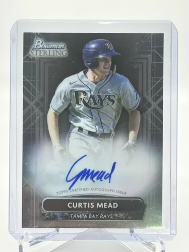 2022 Bowman Sterling Curtis Mead Prospect Auto Autograph #PA-CMD Rays