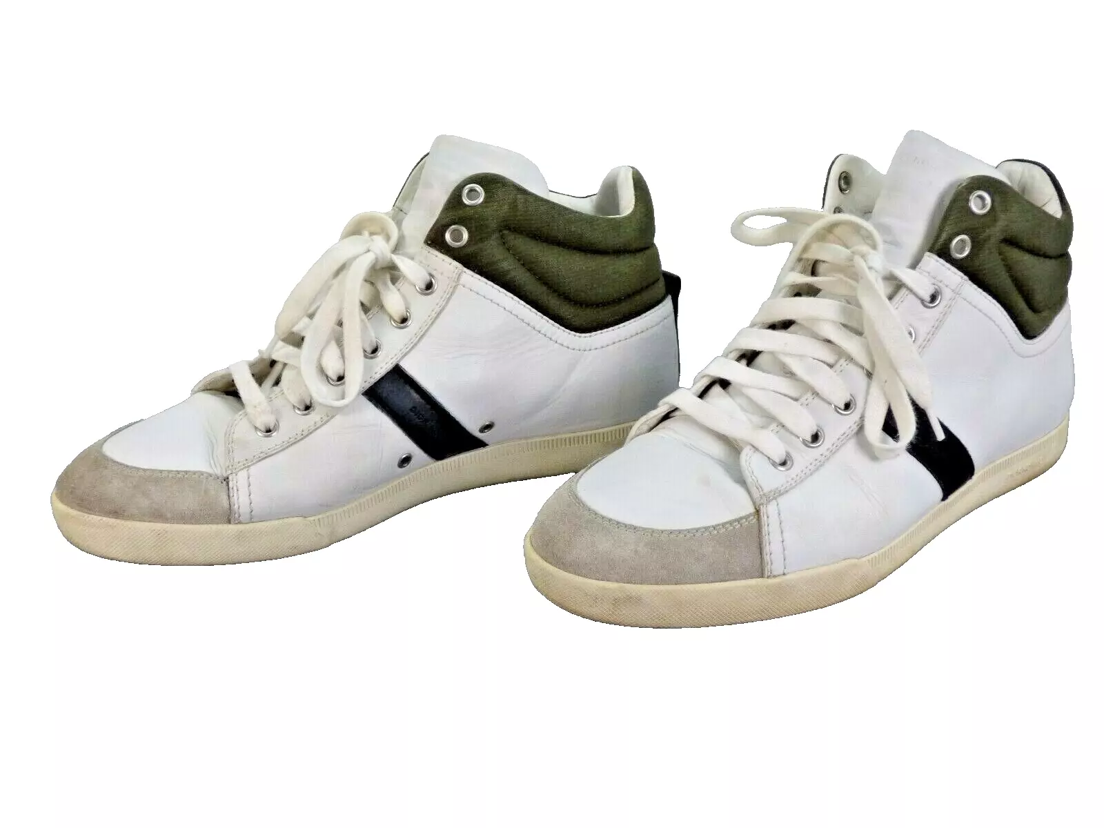 Baskets homme Dior haut blanc Lethaer daim tri couleur taille UK 7