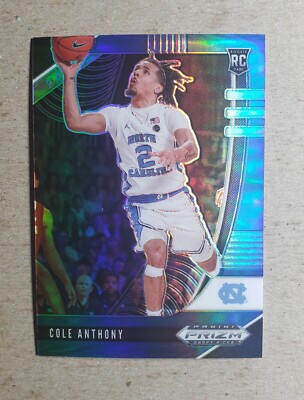 2020 Prizm Draft Picks Blue Prizm Cole Anthony Rookie /199 North