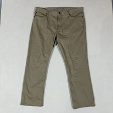 Old Navy Straight Khaki Chino Pant Men s 40x30 W40 L30 Built In Tough Cotton