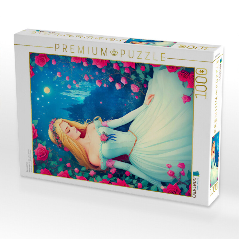 CALVENDO Puzzle 'nächtlicher Break Dancer' - 1000 Teile, Fertiges Bild 64x48 Cm