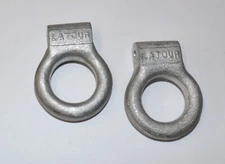 Pair NOS Vintage Latour Tie Down Rings, J3 Piper Cub, Taylorcraft