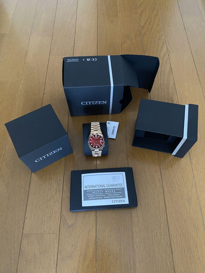 Citizen NJ0153-82X Date Sapphire Cal.8210 5Bar Red Silver 