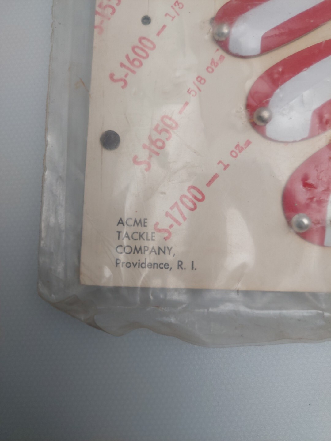 Vintage Wonder Lures Display Made by Acme Tackle Co, Providence, R.I.