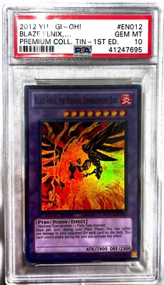 Yu-Gi-Oh! PSA 10 - 1ST ED 'Blaze Fenix, The Burning Bombardment