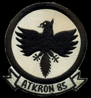 USN VA-85 Attack Squadron Black Falcons Patch Q-1  