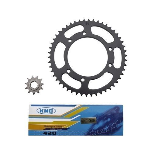 Kit chaine 50 à boite 420 pour MBK X-Limit afin d'éliminer les sauts de chaine