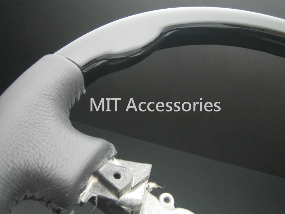 Toyota Highlander 2003-2006 piano negro cuero genuino volante - ESTÁNDAR Foto 4 de 4