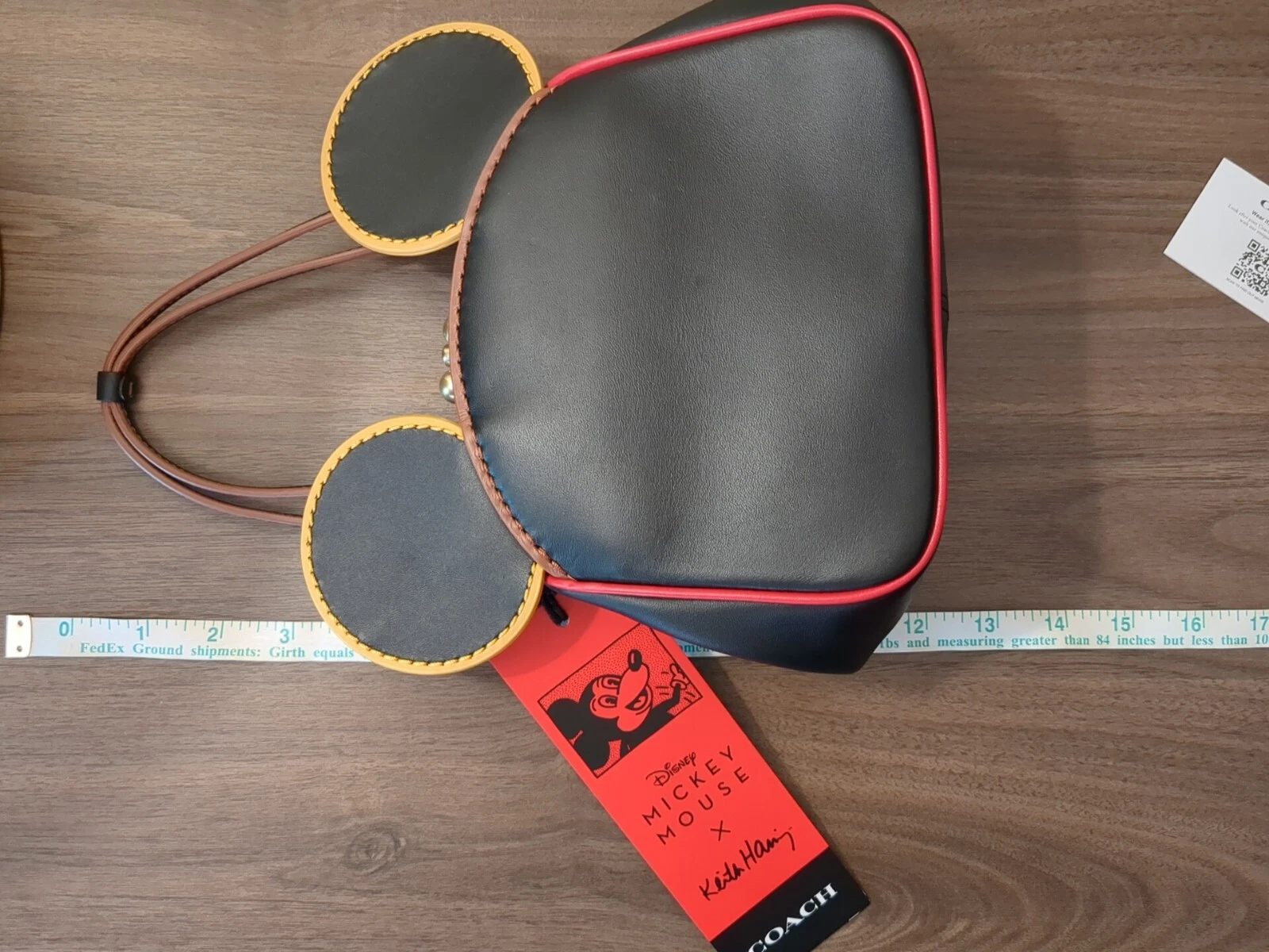 Coach X Disney Topolino Keith Haring Bacio Borsa