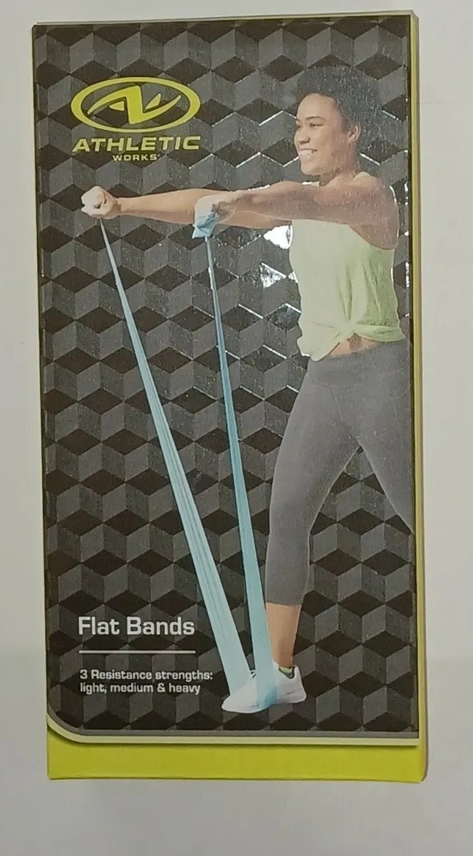 Athletic Works Flat Bands Set of Light Medium and Heavy ml