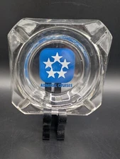 Vintage Admiral Cruises Glass Ashtray 4"