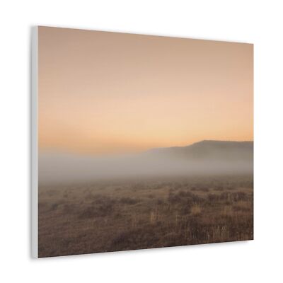 Wind River Mountain Range Foggy Sunrise canvas print