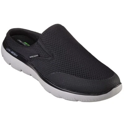 Skechers Summits Vindicator Herren Pantolette Clogs Schwarz 232296-BLK