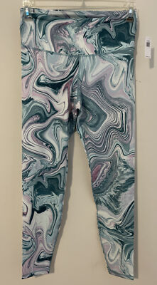 Old Navy Active Women s Large Hi-Rise Go-Dry Green Tie-Dye Leggings NWT! A3469