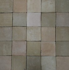 20 marokkanische Zellige Fliesen natur - 10x10cm - Steinzeug Terracotta Cotto