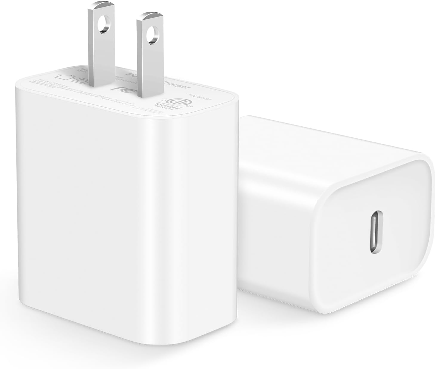 USB C Charger Block [2 Pack] Iphone 16 15 14 13 12 11 Charger Block, Type C Wall