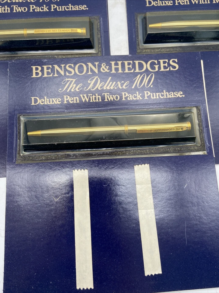 Bolígrafo publicitario Benson & Hedges The Deluxe 100 1984 lote de 5 - Nuevo de Lote Antiguo Foto 4 de 4