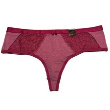 NWT TORRID Thong Pantie Sz 00X-0X-3X Pink Rose Jersey Lace