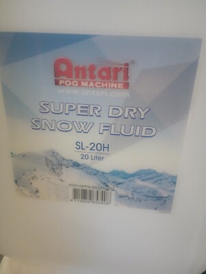 ANTARI SUPER DRY SNOW MACHINE FLUID 20 LITRES 5 GALLONS SNOW MACHINE FLUID