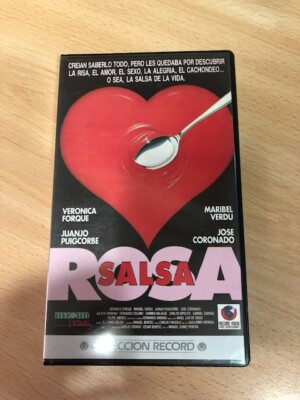 PELICULA VHS SALSA ROSA - VERONICA FORQUE - MARIBEL VERDU - JOSE CORONADO - JUAN
