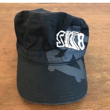 Gymboree SK8 Black Cadet Style Strapback Baseball Youth Hat Cap CH1