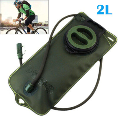 2L Water Bladder Backpack Hydration System Camel Back Pack Bag Hiking Green  New UK