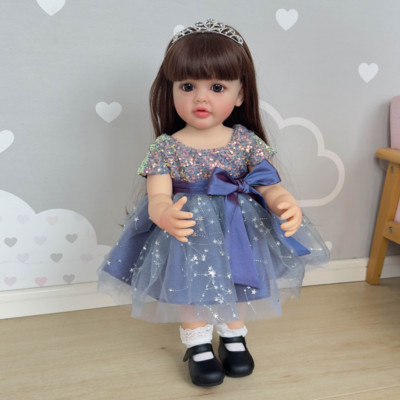 22in Full Body Standing Toddler Girl PuppeReborn Princess Betty Long Hair Gifts
