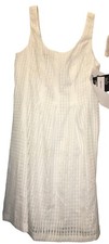 Nine West Women’s Pedal White Sleeveless Dress Size 12 Retail $99
