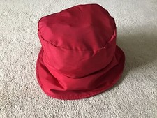 NWOT Maralyce Ferree Red Nylon/Polyester Bucket Hat One Size Made in USA