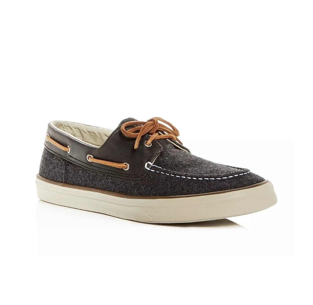 SPERRY TOP-SIDER 12-CH171 Mens Gray Bahama II Wool Leather Boat