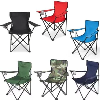 FABOER Folding Camping Chairs Lightweight Outdoor Patio Garden Beach Chair Fishing Seat