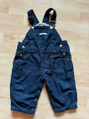 BABY GAP Latzhose 68-80 (6-12 Monate) blau gefüttert Kinder Mädchen Jungen