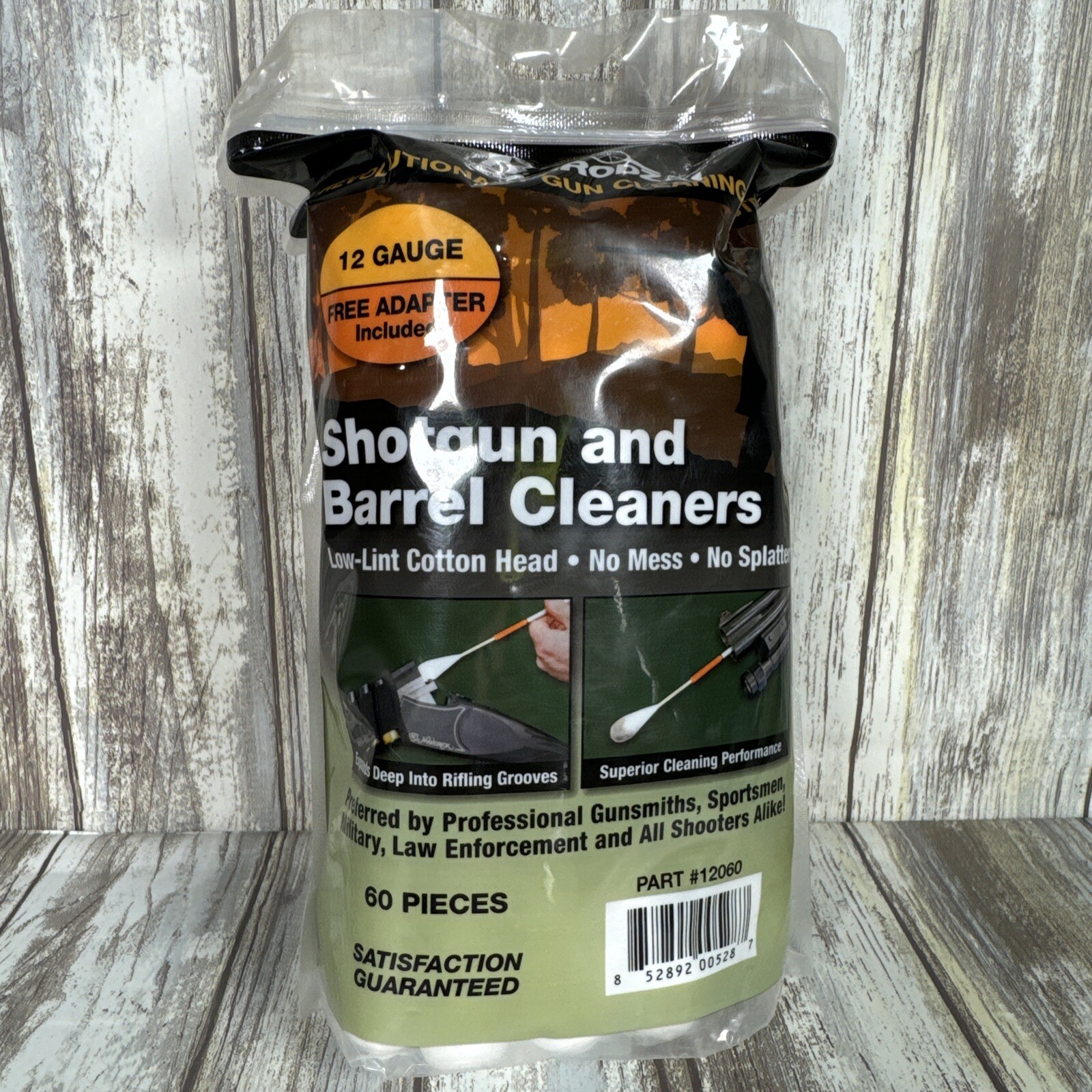 RamRodz 12060 Barrel Cleaner 12 Gauge Cleaning Swabs 60 per Pack for