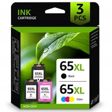 65XL 65 Ink Cartridge For HP ENVY 5010 5055 5052 Deskjet 2600 2652 2636 Printer