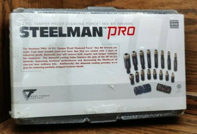 Steelman PRO 18pc Metric Diamond Coated, Impact Hex Bit Socket Set # 78783 STE