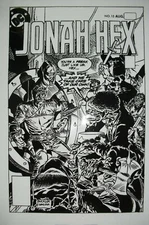 Large Production Art JONAH HEX #4 cover, RICH BUCKLER art