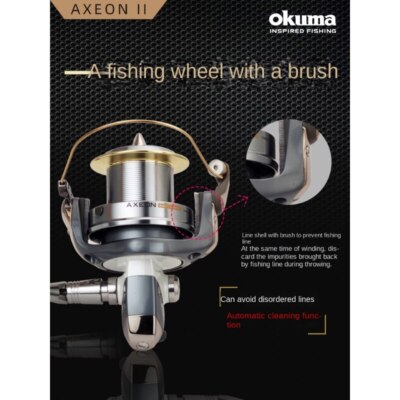 okuma axeon surf reel Okuma AX II Surf Long Cast Spinning Fishing Reel