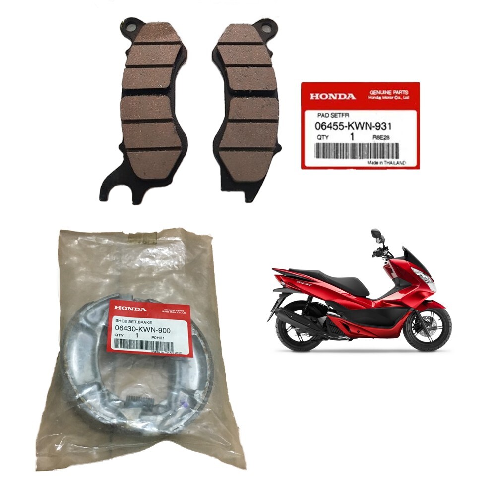 Honda PCX 125 Front Pads+Rear Brake Shoes Set 14-18 06455-KWN-931
