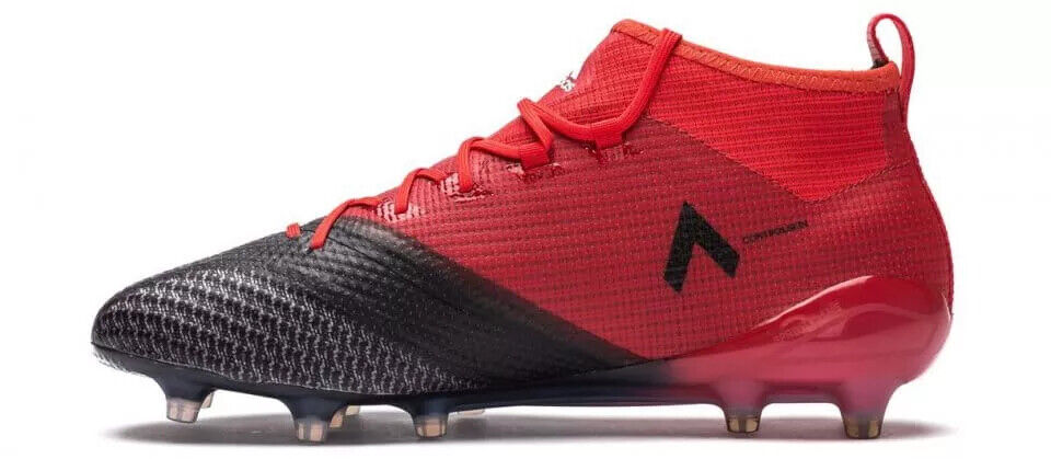 Adidas Mens ACE 17.1 Primeknit FG Football Boots / Red Black Adidas Mens ACE 17.1 Primeknit FG Football Boots / Red Black