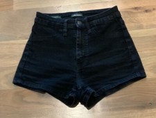 WILD FABLE HIGHEST RISE SHORTS BLACK DENIM JEAN SHORTS WOMENS SIZE 2 / 26R